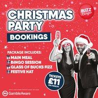 Christmas Party Bookings - Buzz Bingo Scunthorpe